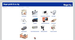 Desktop Screenshot of finger-kg.de