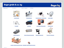 Tablet Screenshot of finger-kg.de